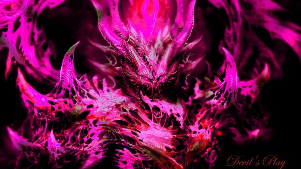 Фиолетовый огонь обои