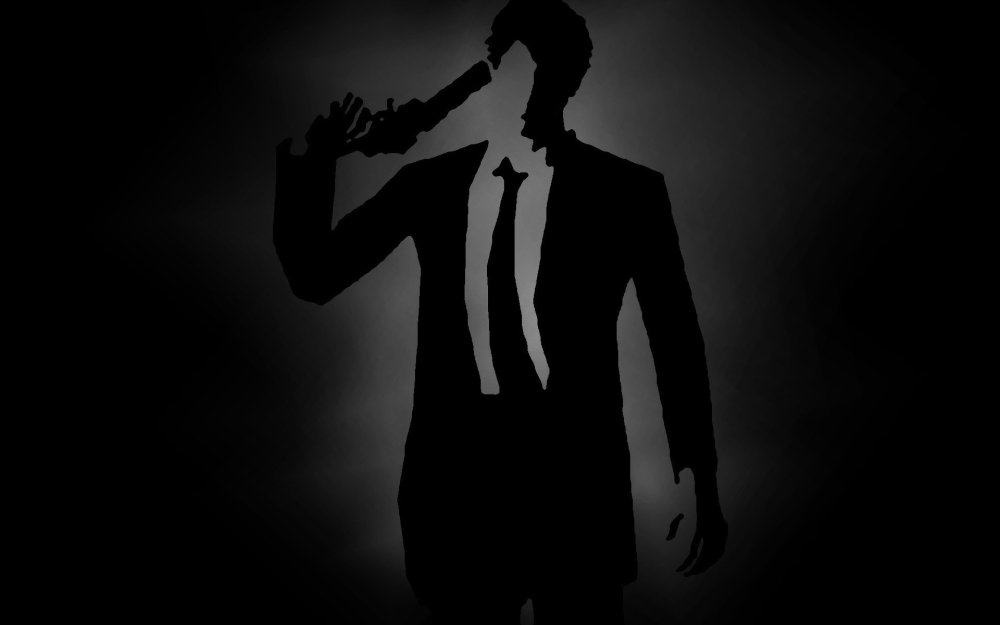 Мужское тело на черном фоне