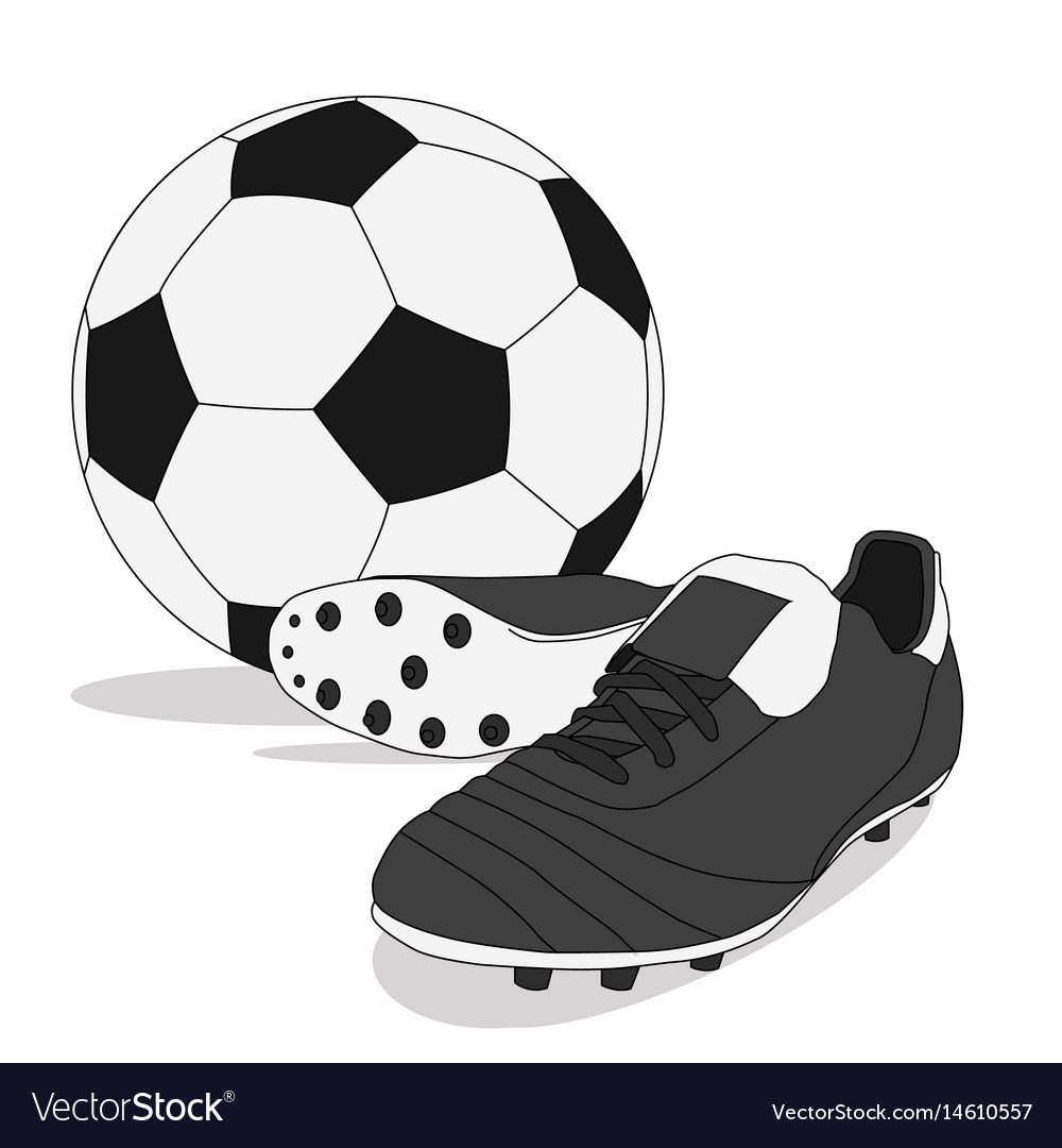 Футбольные бутсы на белом фоне