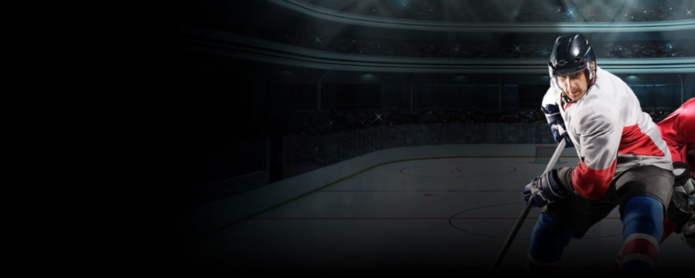 Клюшка и шайба на льду