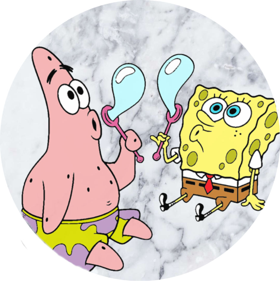 Наклейки губка Боб и Патрик