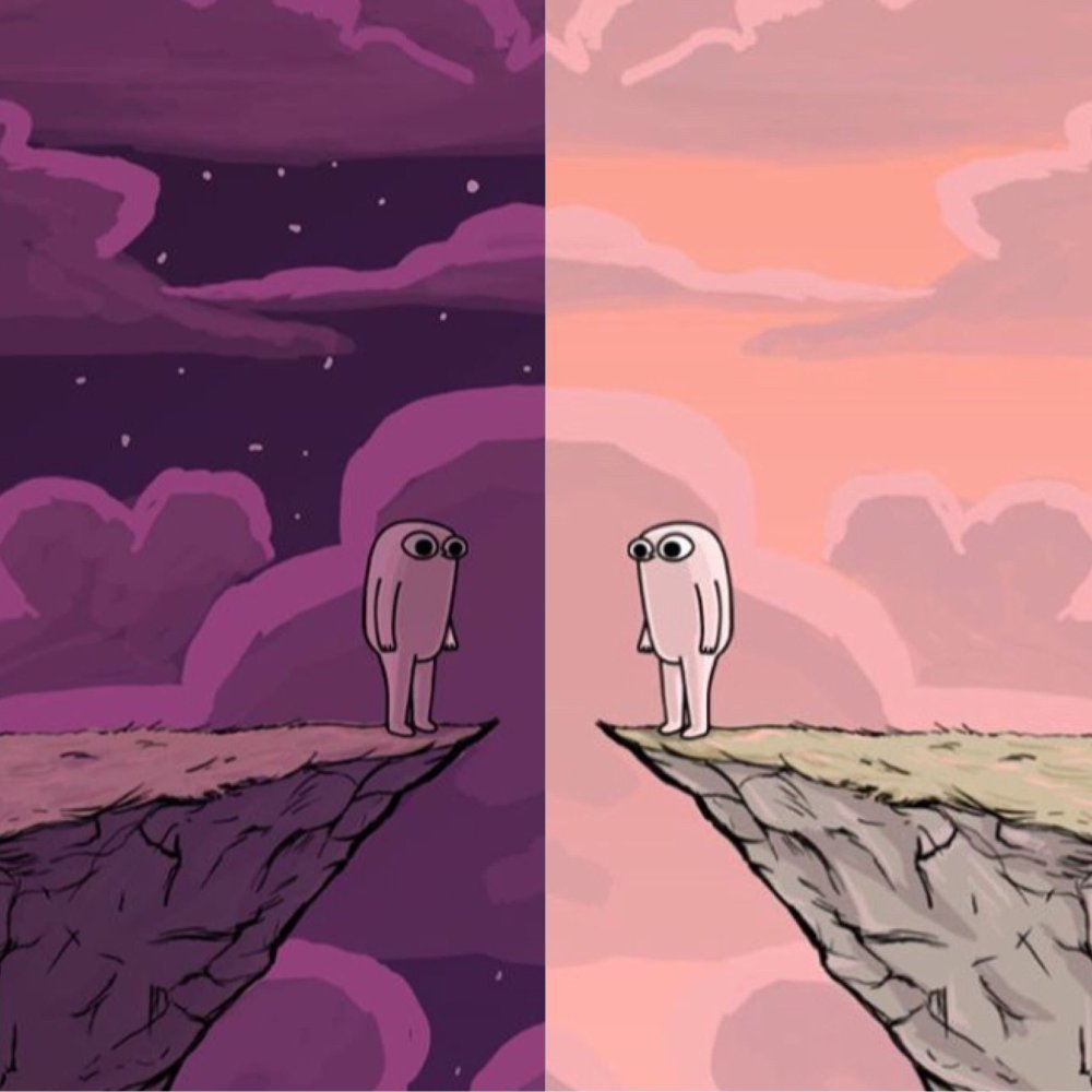 Обои с розовым человечком