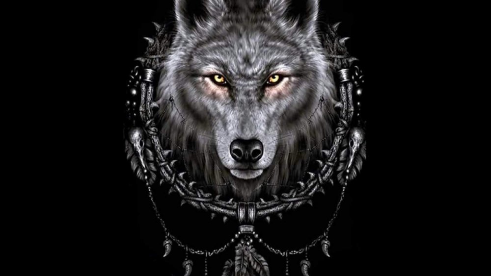 Злой волк на рабочий стол