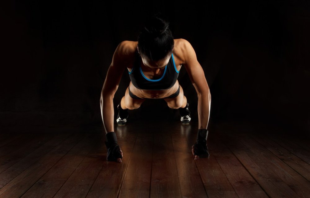 Спортивные отжимания