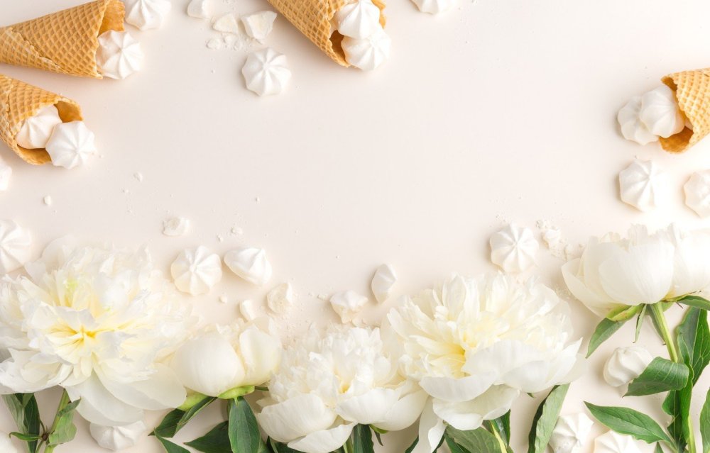 Нежный фотофон с цветами