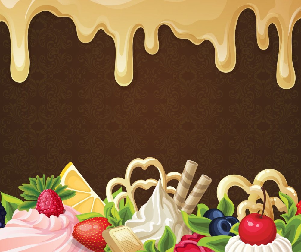 Фон для визитки кондитера