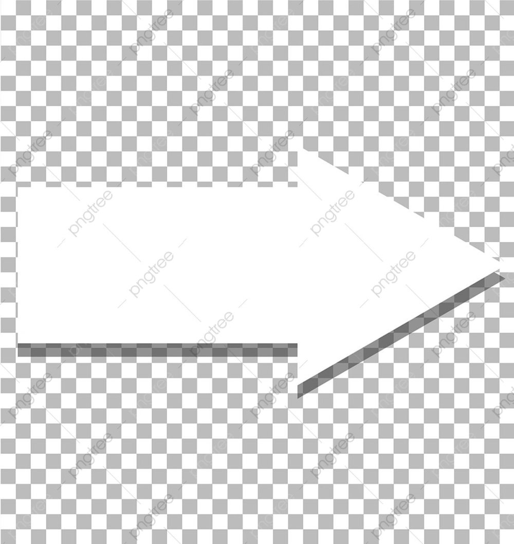 Стрелка белая с пиксельной обводкой на прозрачном фоне