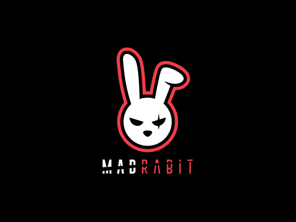 Кролик на темном фоне