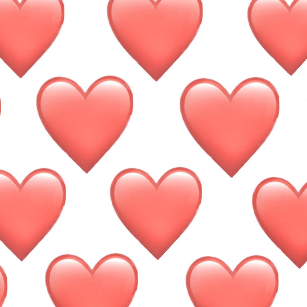 Много маленьких сердечек
