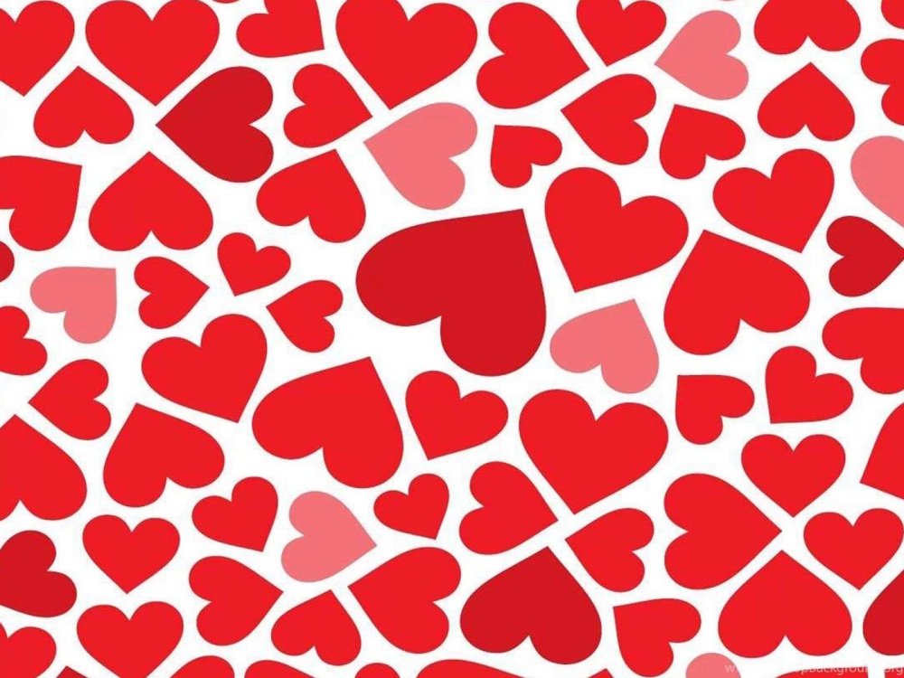 Много сердечек