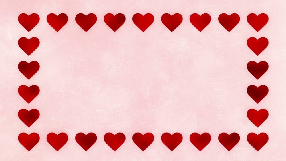 Рамка сердечки