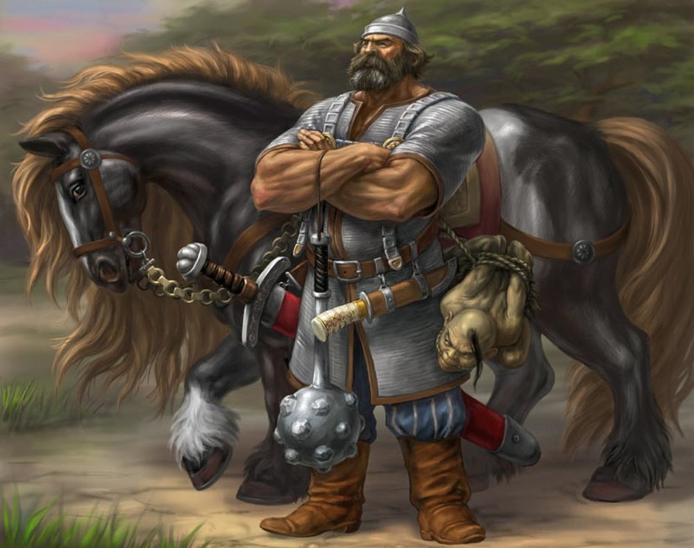 Три богатыря Бурушка