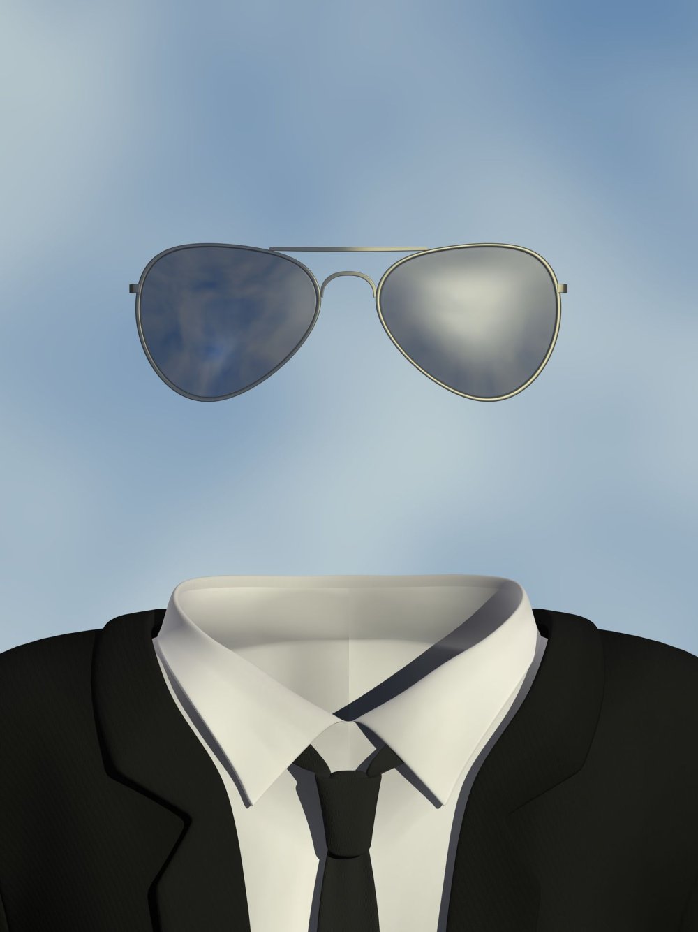 Человек в капюшоне без лица