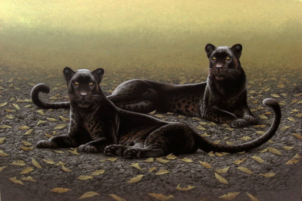 Тигр с красными глазами