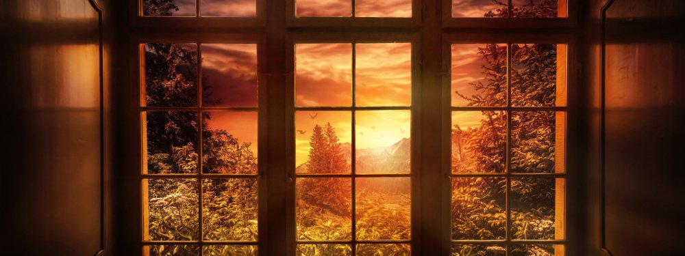 Красивый фон окно