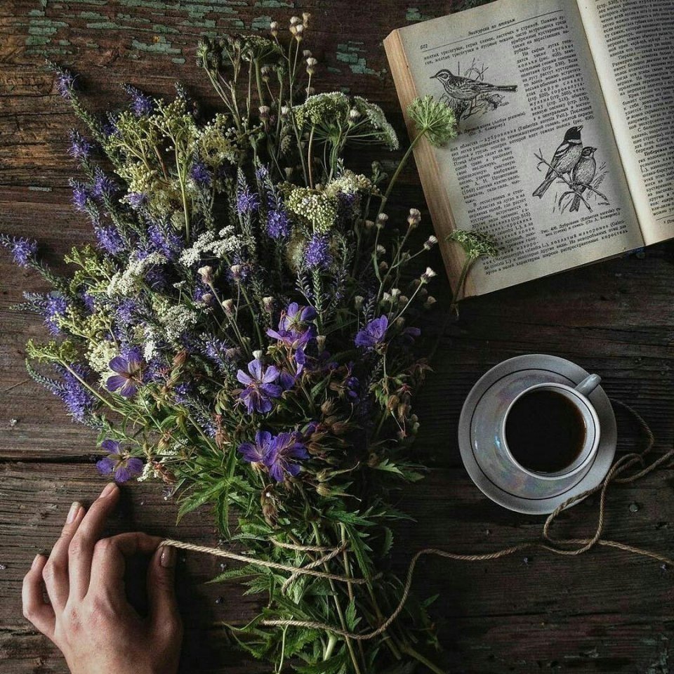 Лаванда на деревянном столе