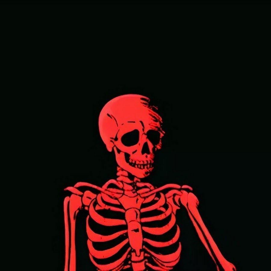 Черный череп