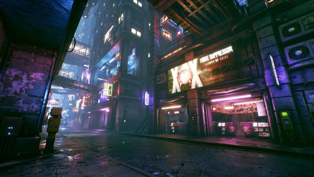 Cyberpunk 2077 улицы города