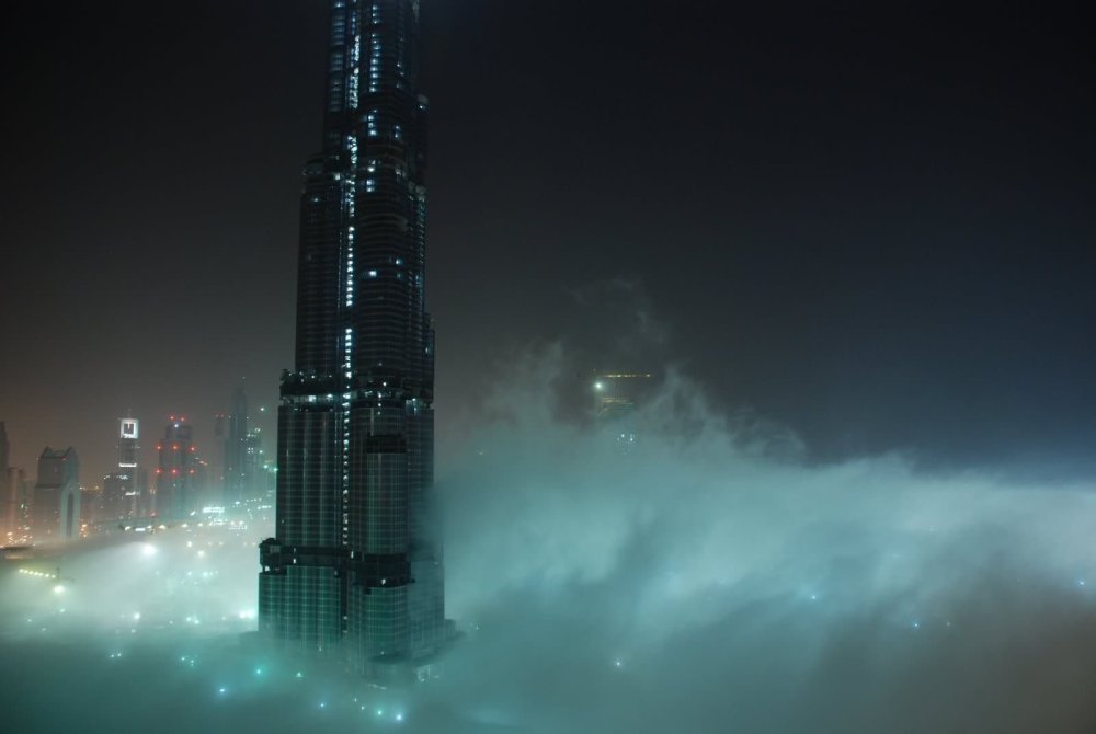 Cyberpunk City небоскребы