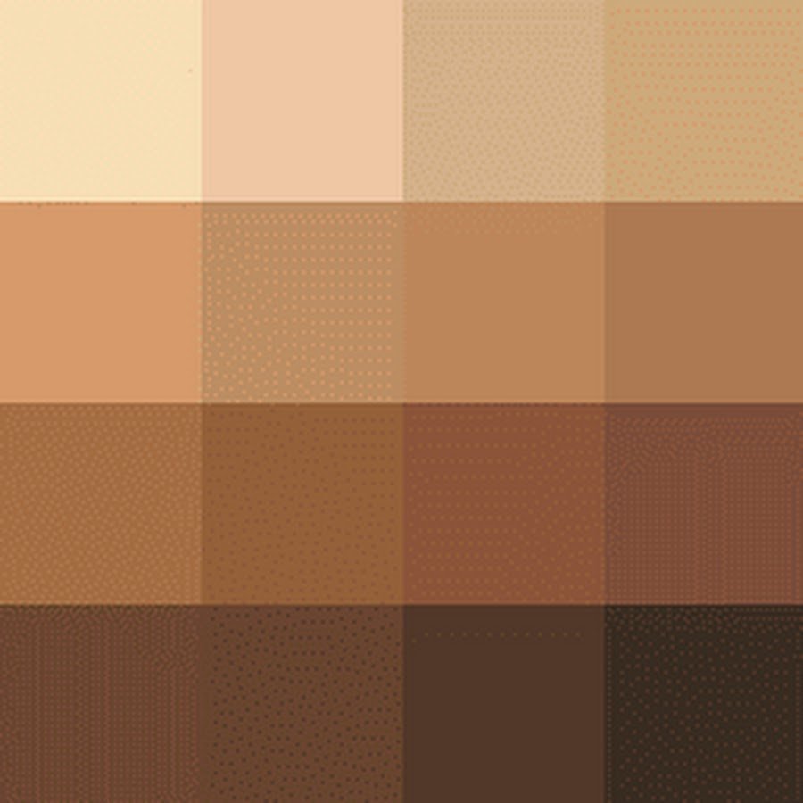 Палитра коричневых оттенков