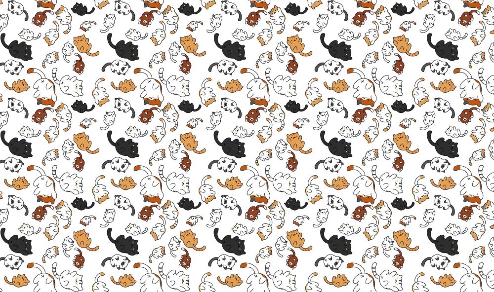 Милый фон с котиками