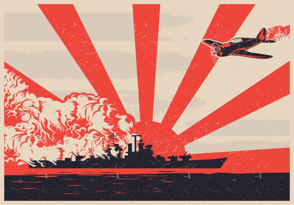 Камикадзе Япония плакаты