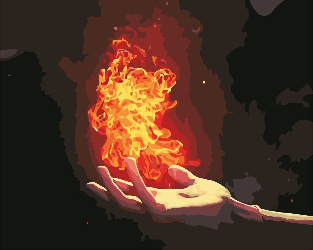 Огонь на ладони