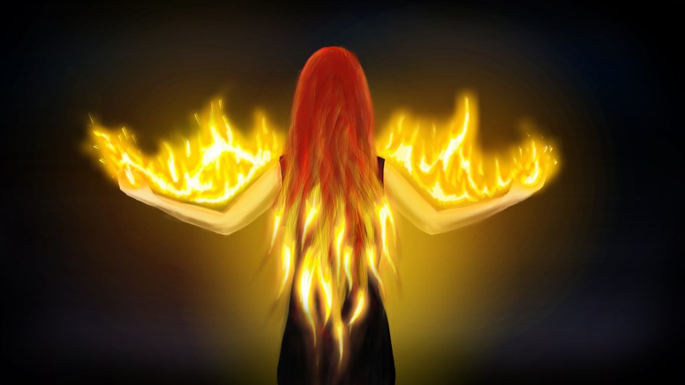 Горящая роза