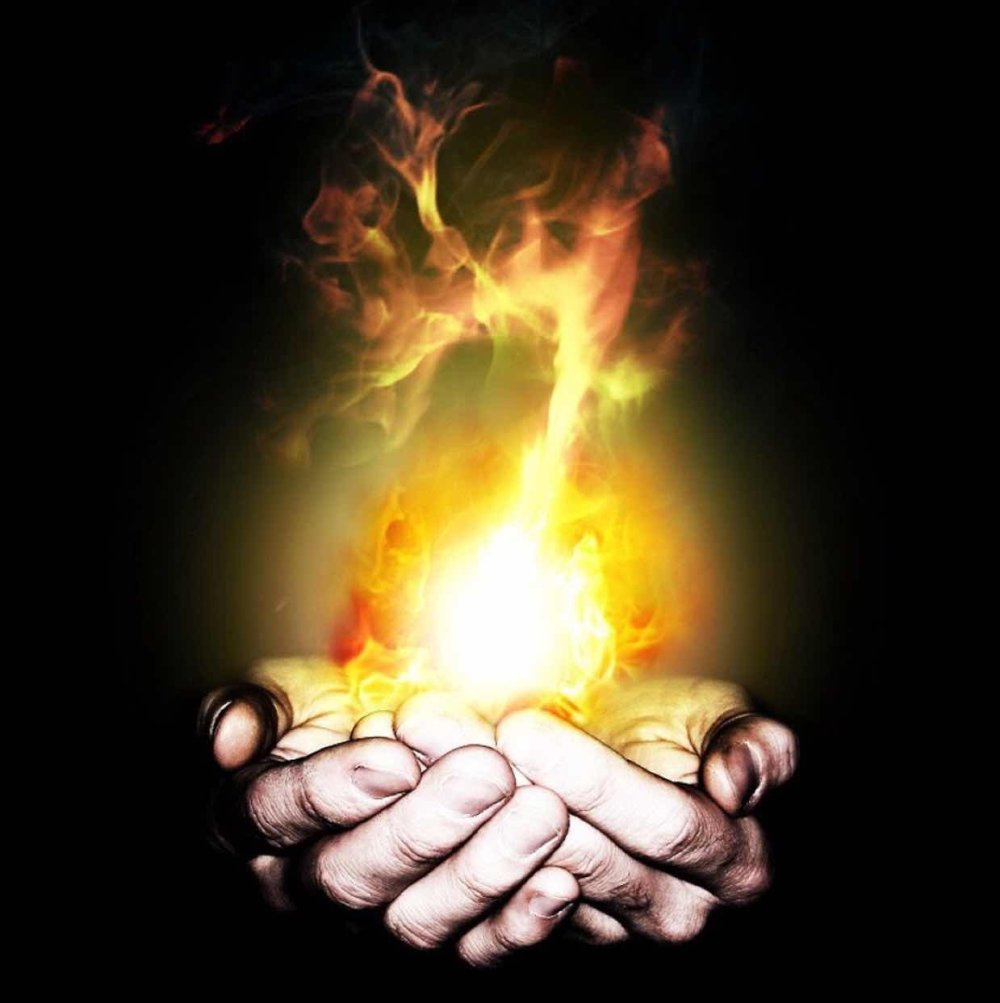 Книга с огнем