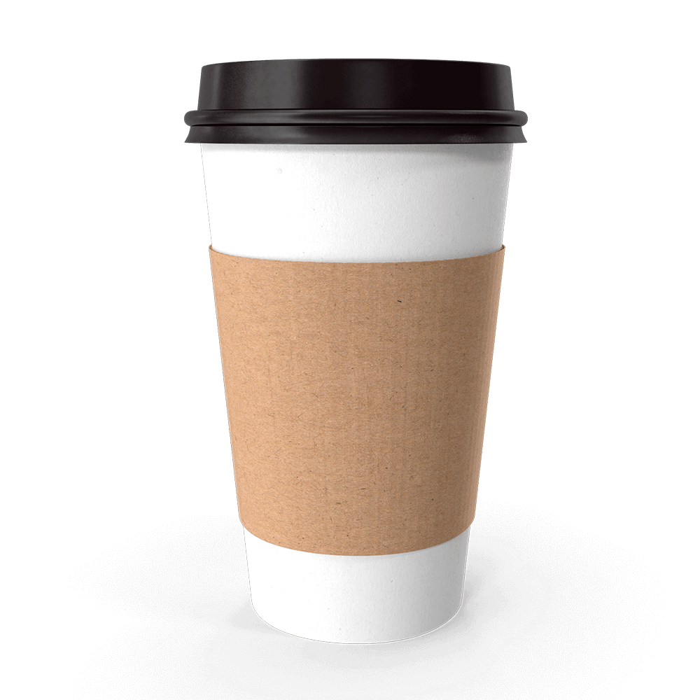 Белый стакан для кофе мокап