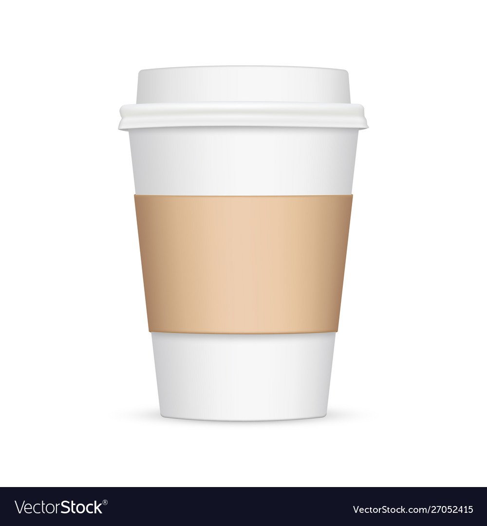 Бумажный стакан в руке