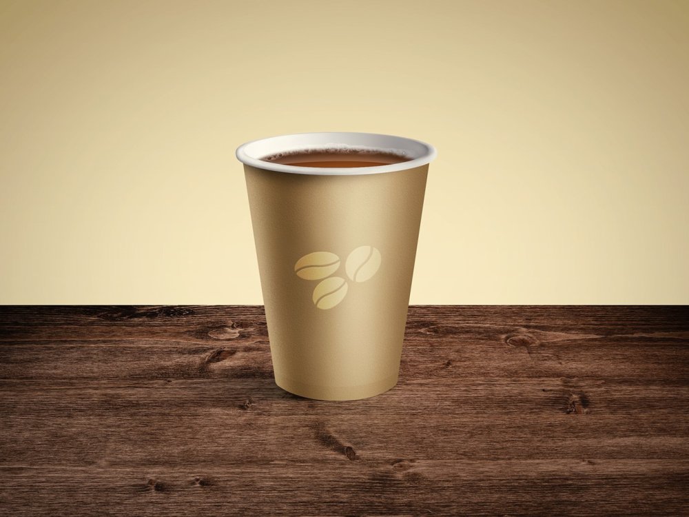 Векторный стакан кофе