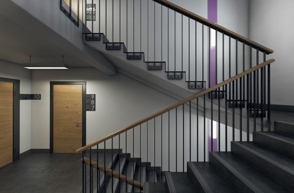 Перила для лестницы в подъезде