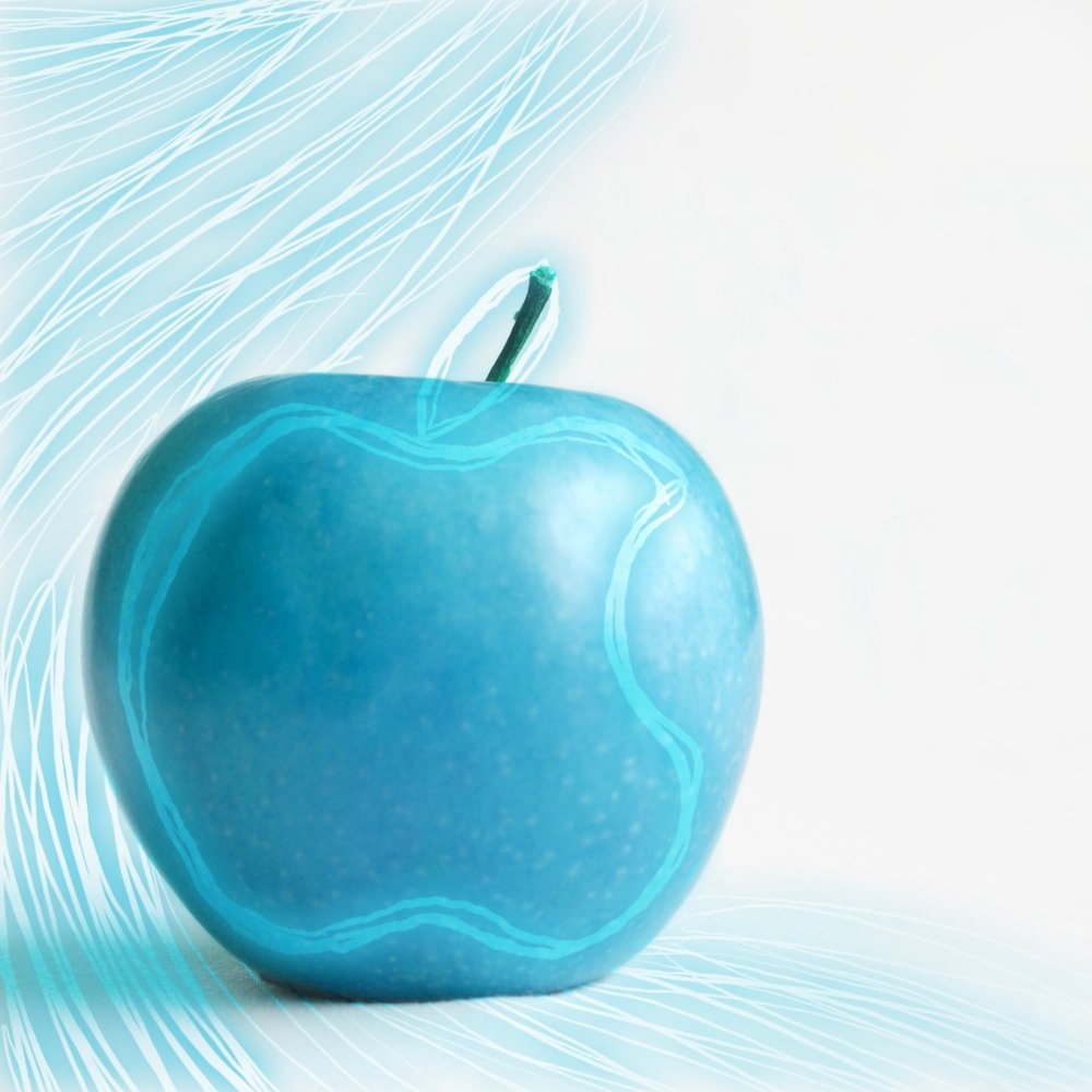 Бирюзовое яблоко