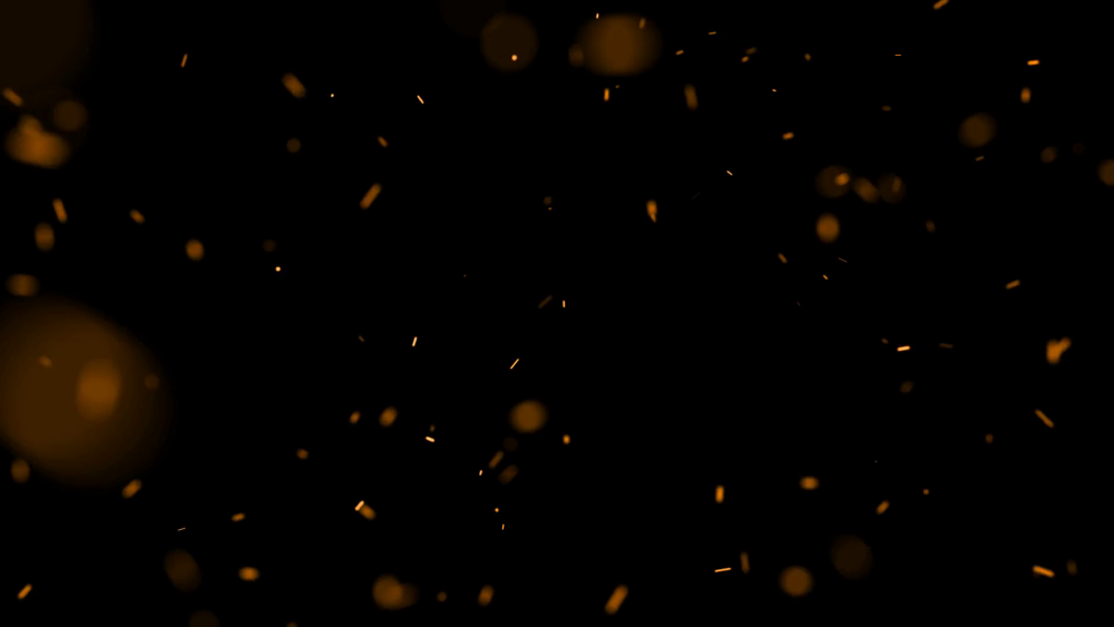 Частицы на черном фоне