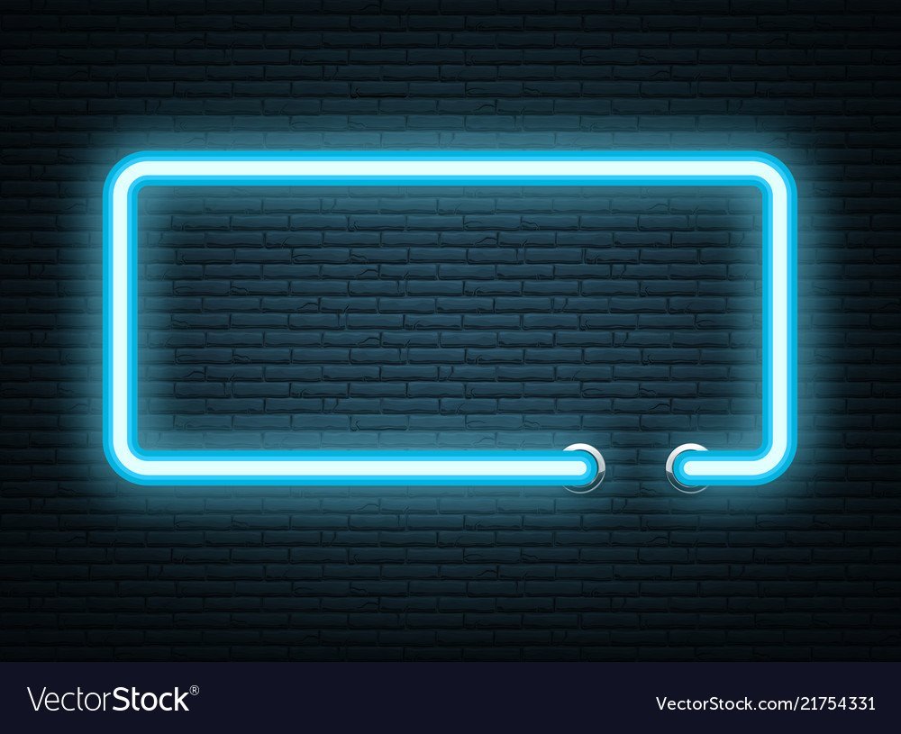 Неоновый прямоугольник