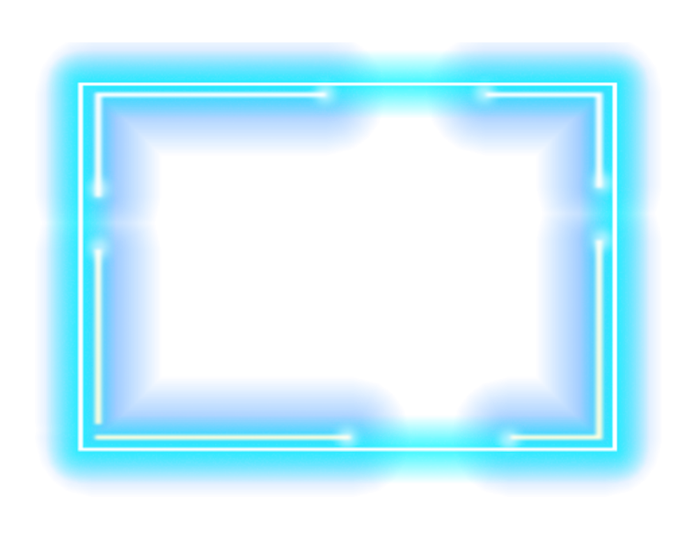 Неоновая рамка прямоугольная