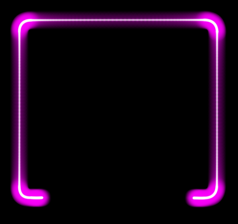 Неоновая рамка для фотошопа