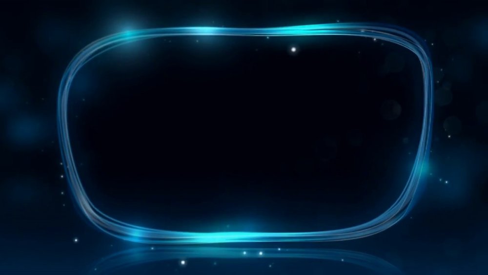 Рамка черно голубая