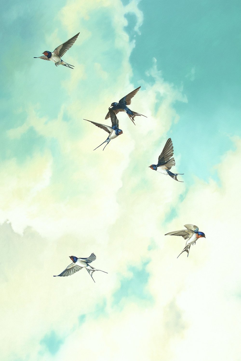 Стая ласточек