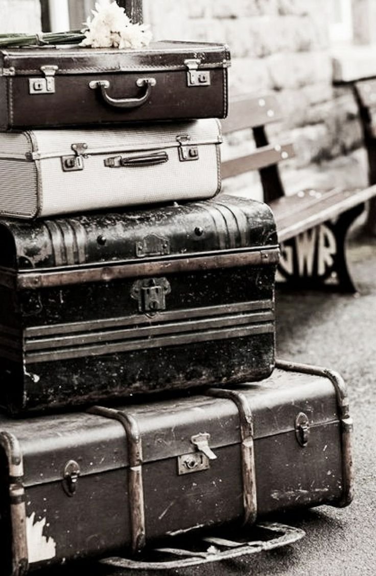 Чемодан открытый и закрытый