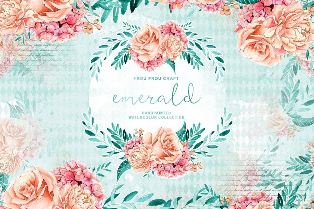 Цветы акварель для пригласительных