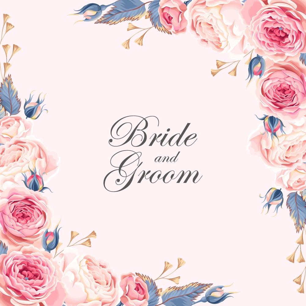 Пастельные цветы на пригласительные