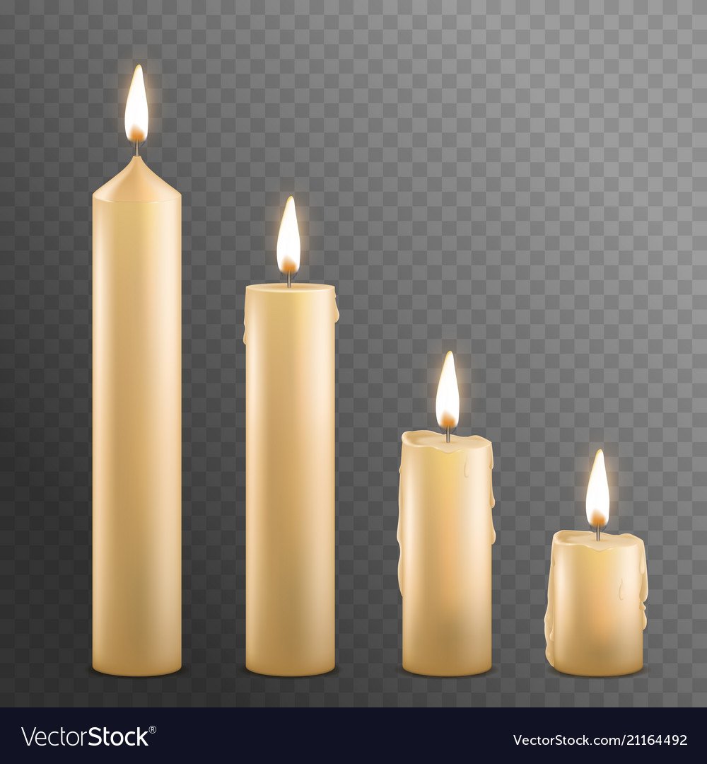 Горящая церковная свеча