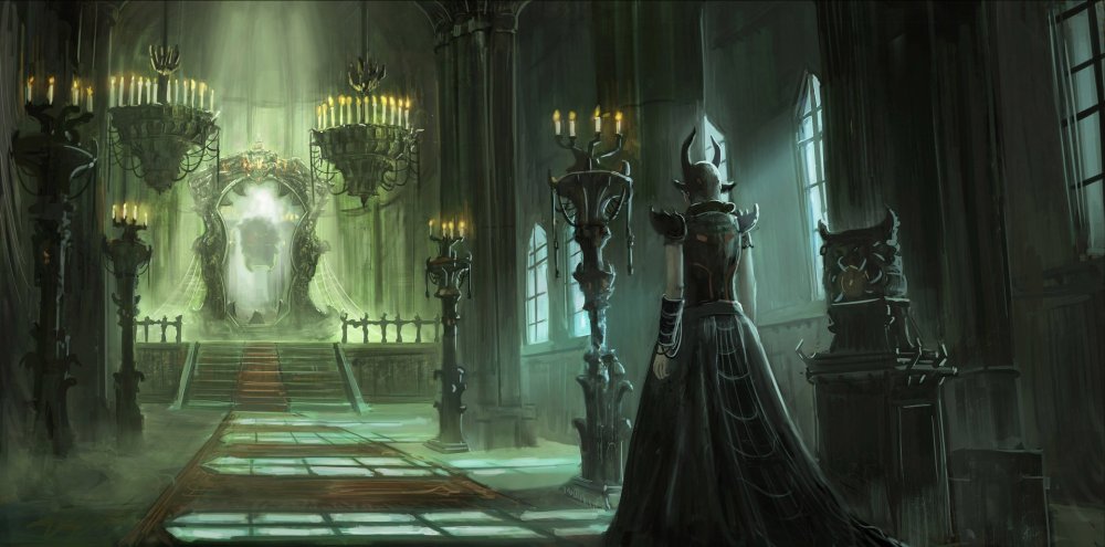 Комната с зеркалами фэнтези