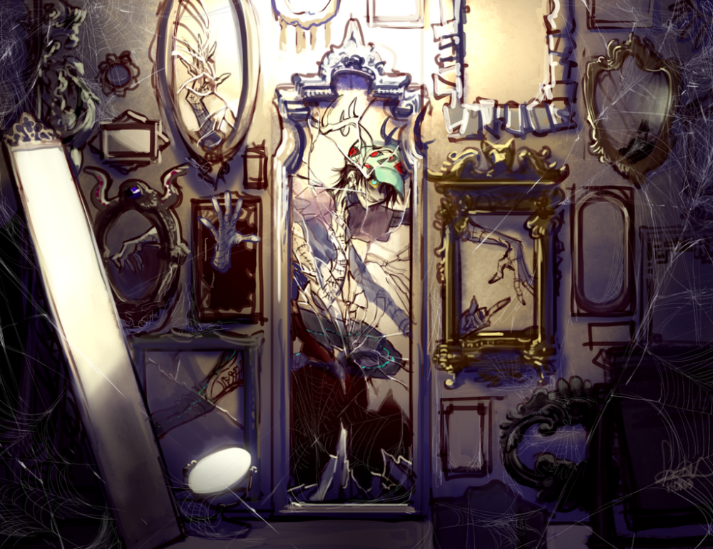 Комната с зеркалами арт