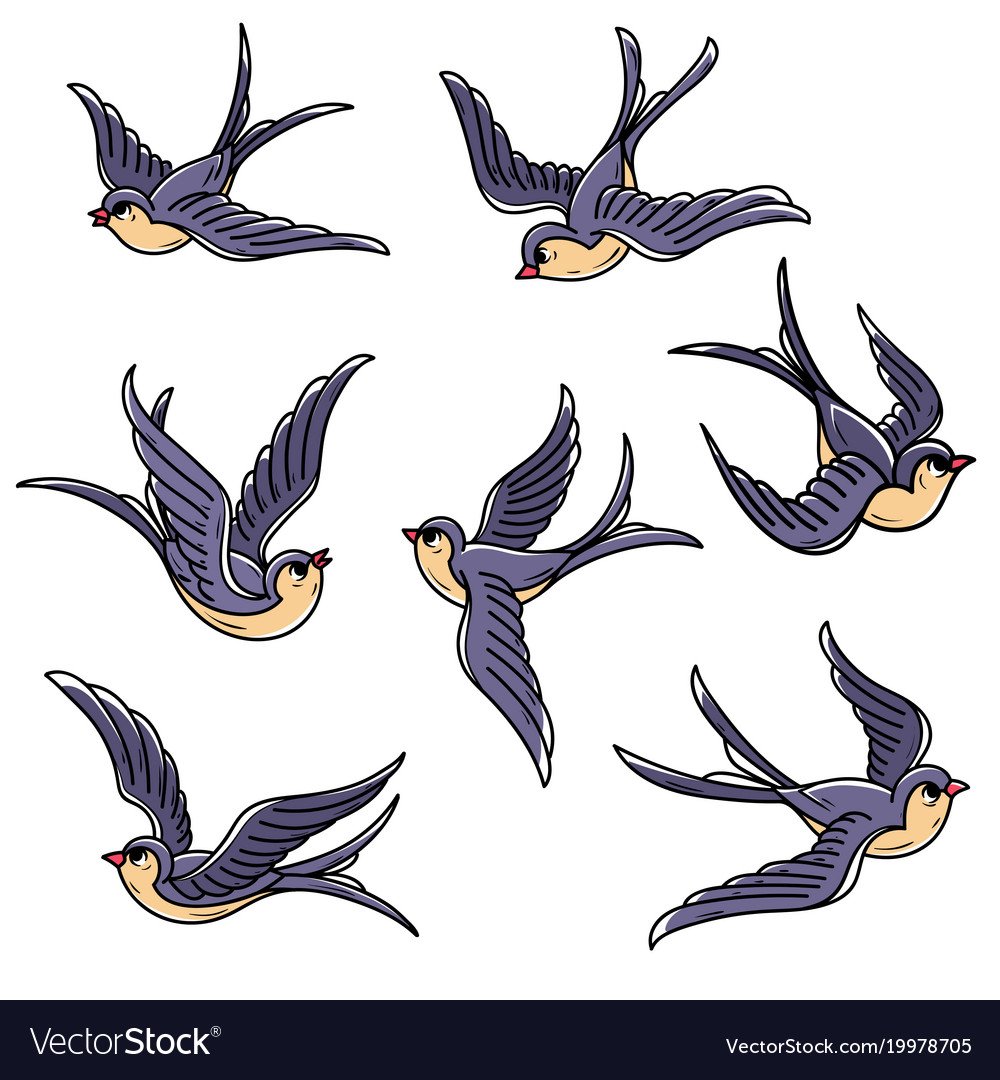 Ласточка рисунок