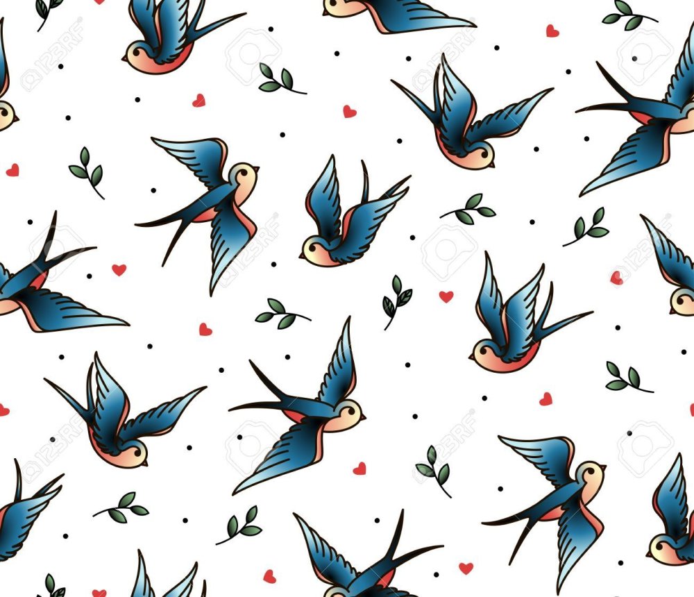 Ласточки стилизованные