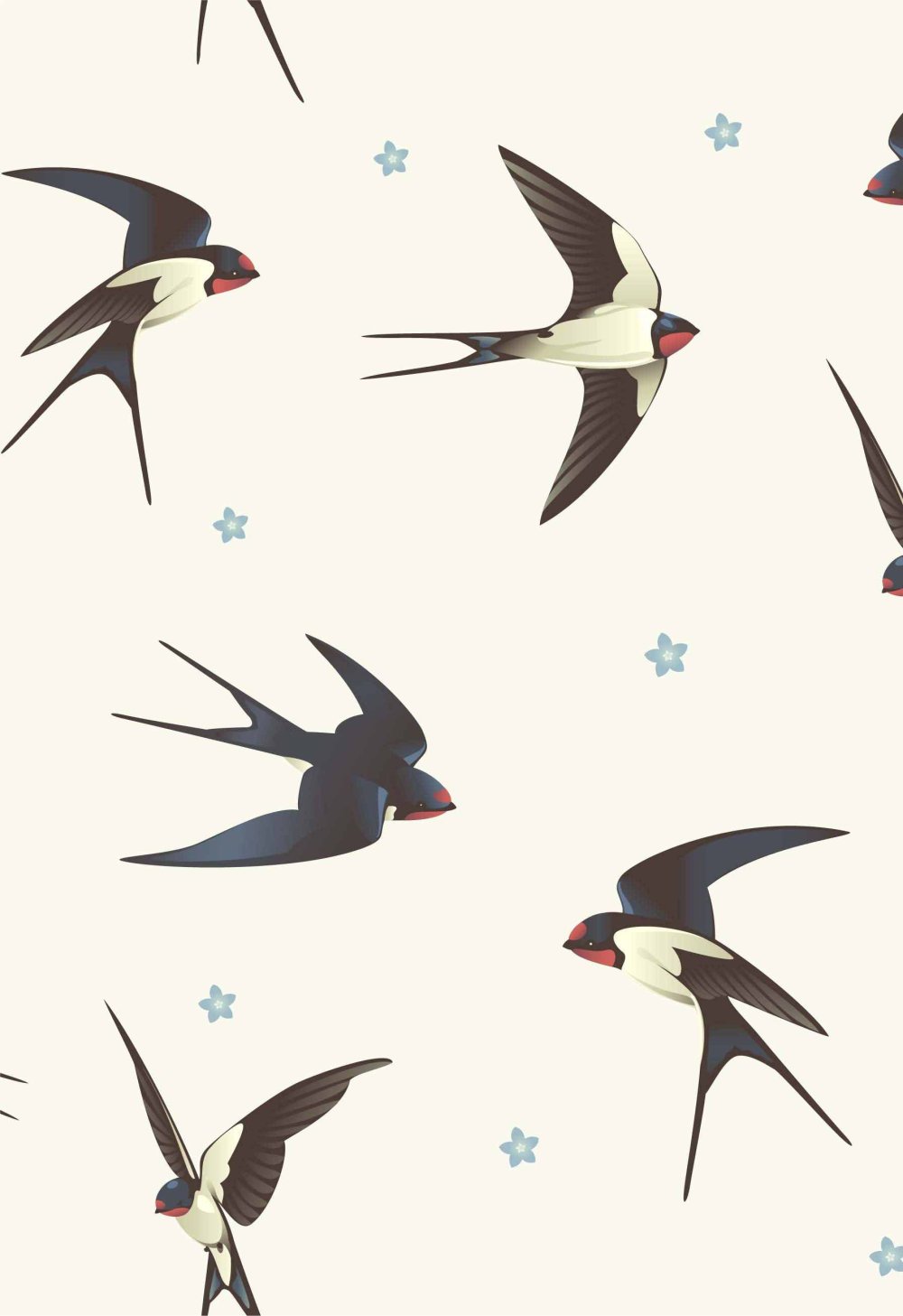 Ласточки фон