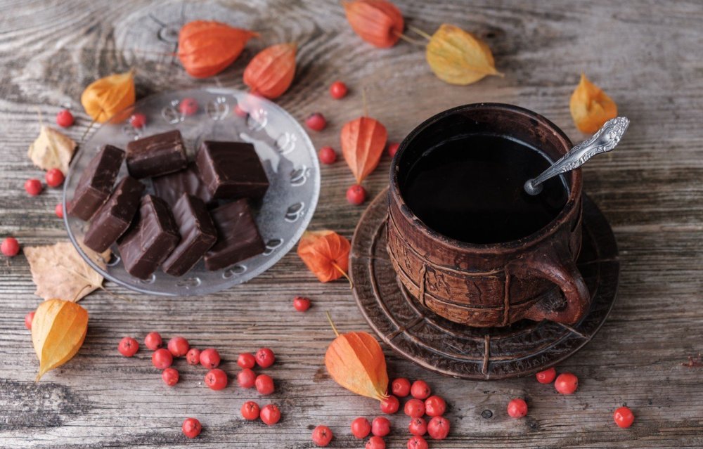 Кружка с горячим шоколадом